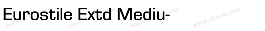 Eurostile Extd Mediu字体转换